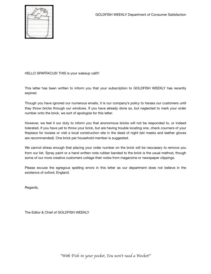 Goldfish weekly 201501